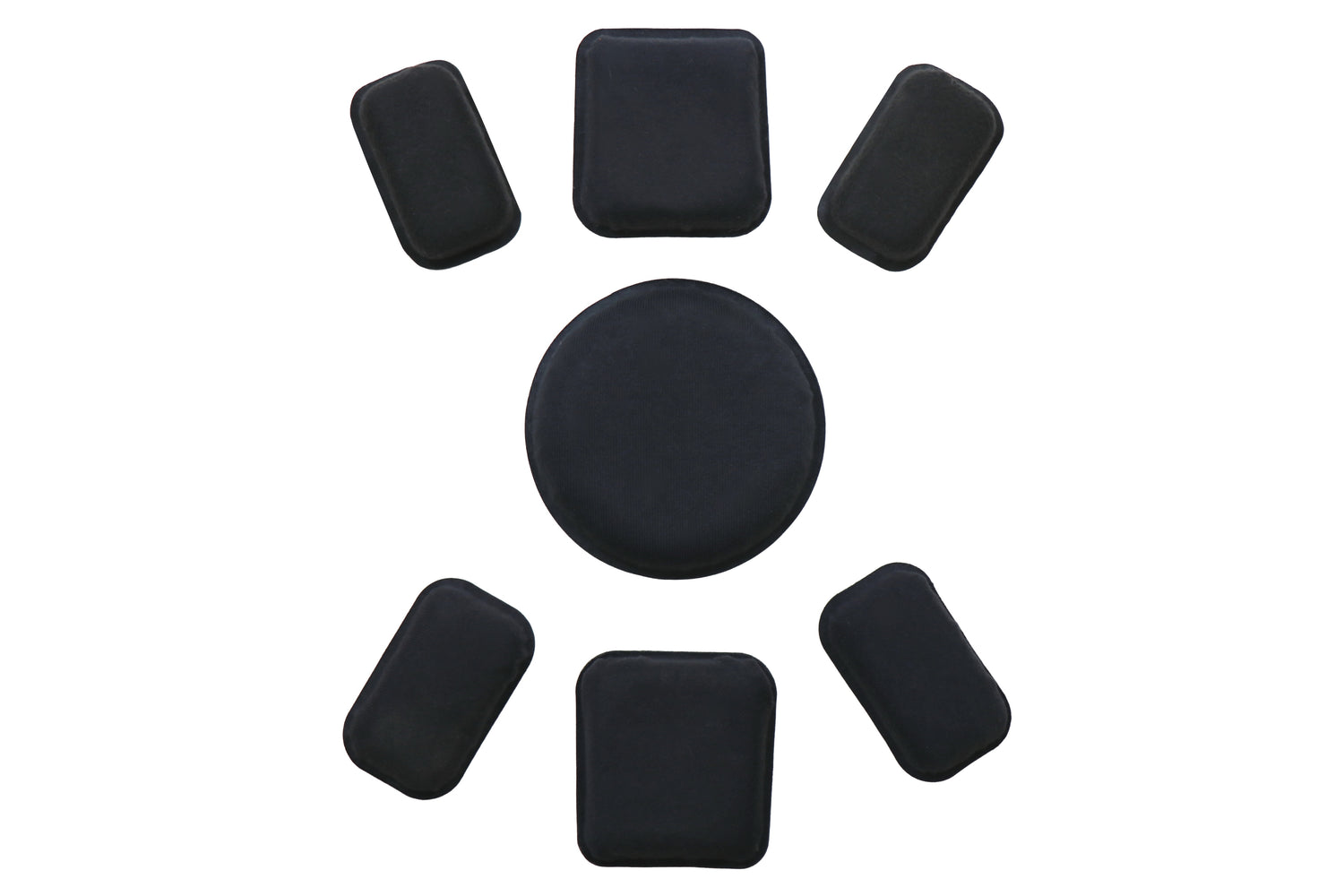 US Military Black Advanced Combat Helmet Pad Set