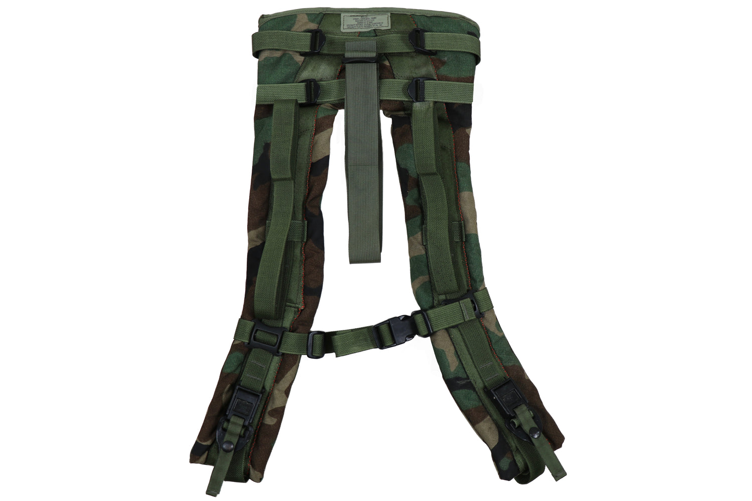 US Military Woodland M81 Large Rucksack Shoulder Straps