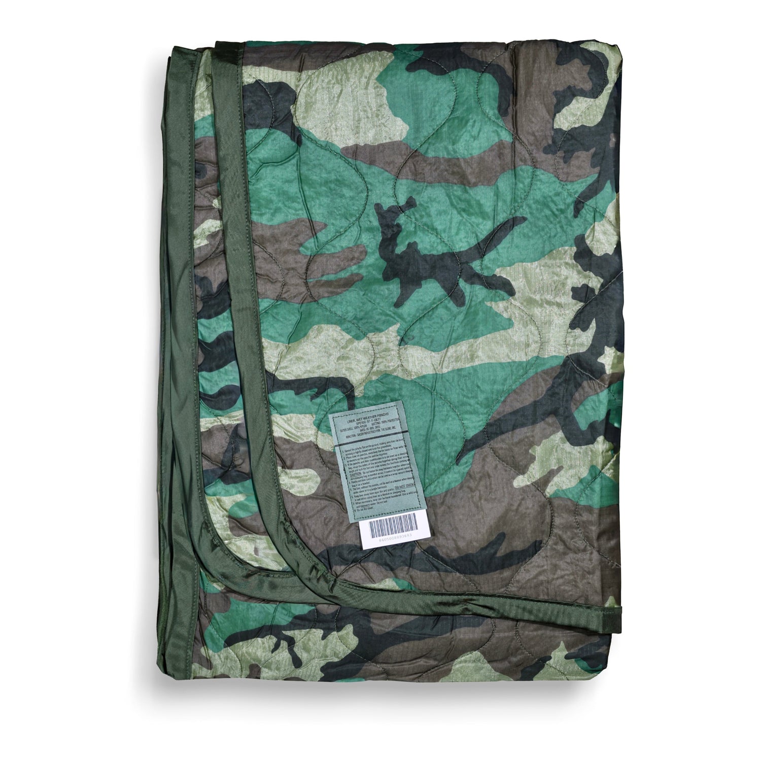US Military Woodland M81 Woobie Poncho Liner