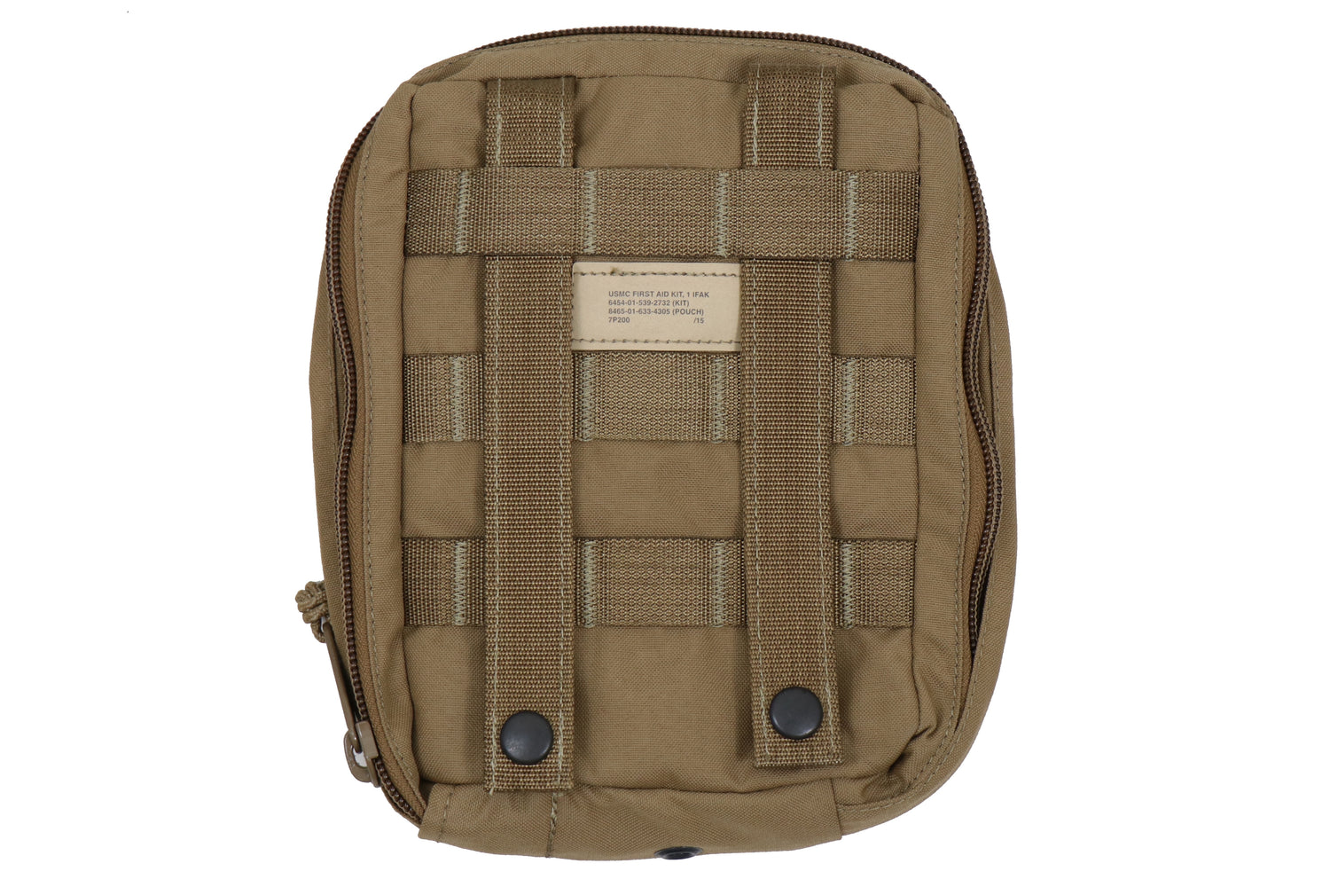 USMC Coyote Retro Zippered 1 First Aid Kit Pouch (IFAK) with BurnTec Components