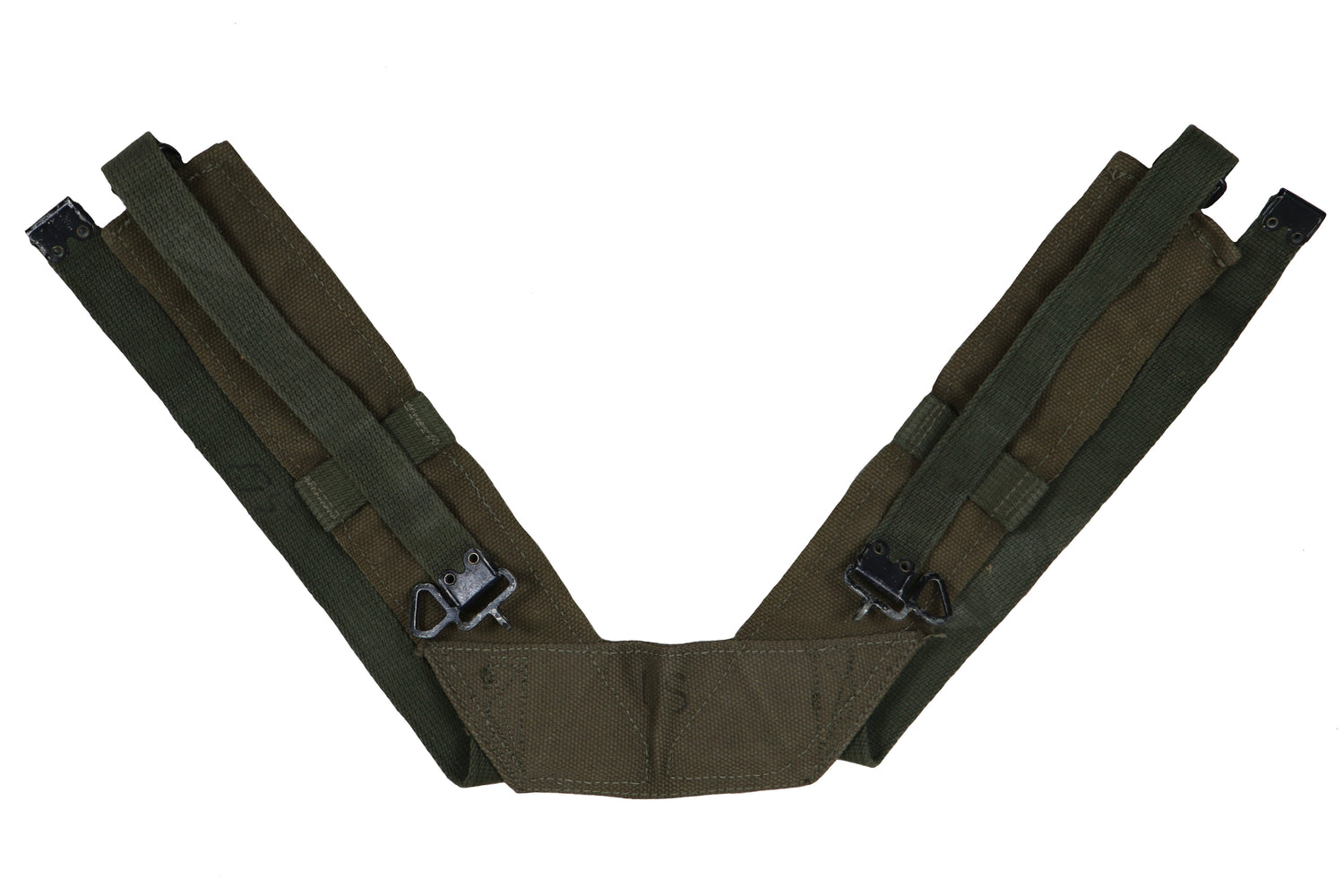 US Military OD Canvas Field Pack Suspenders