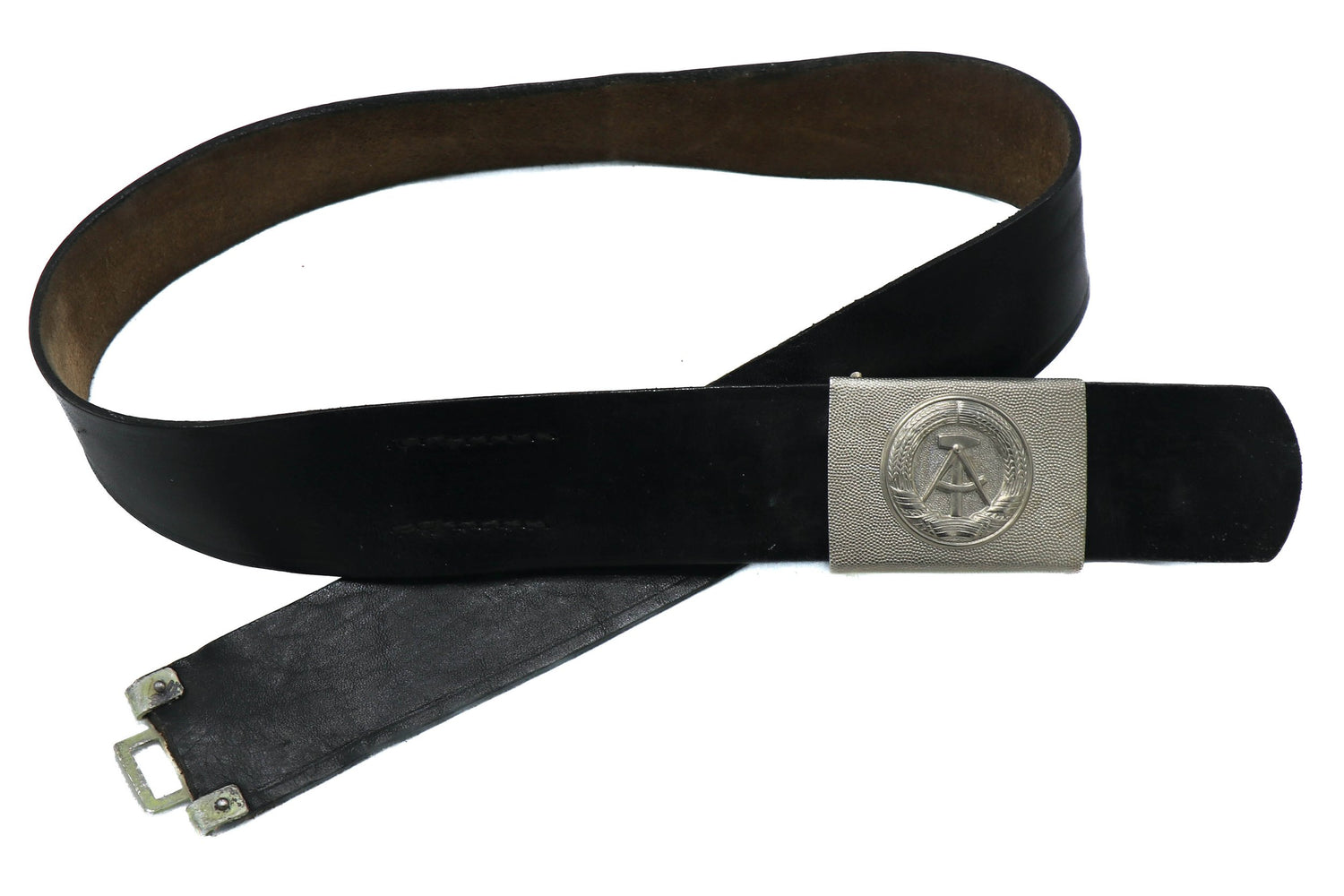 East German Black NVA Army Belt and Buckle