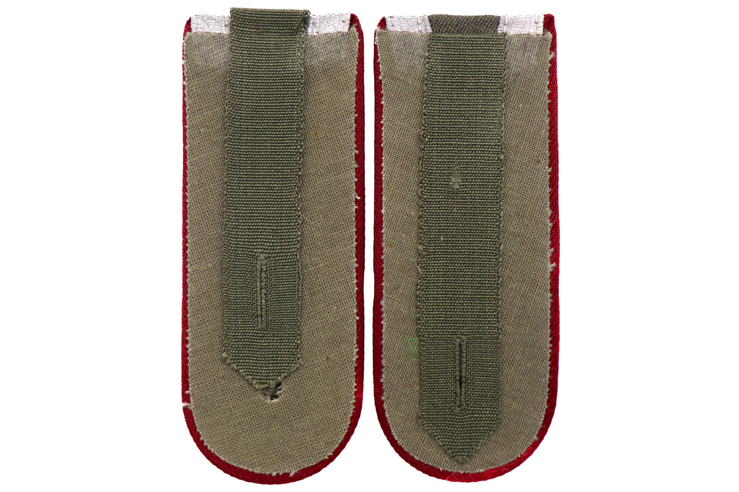 East German NCO Shoulder Board w Maroon Piping