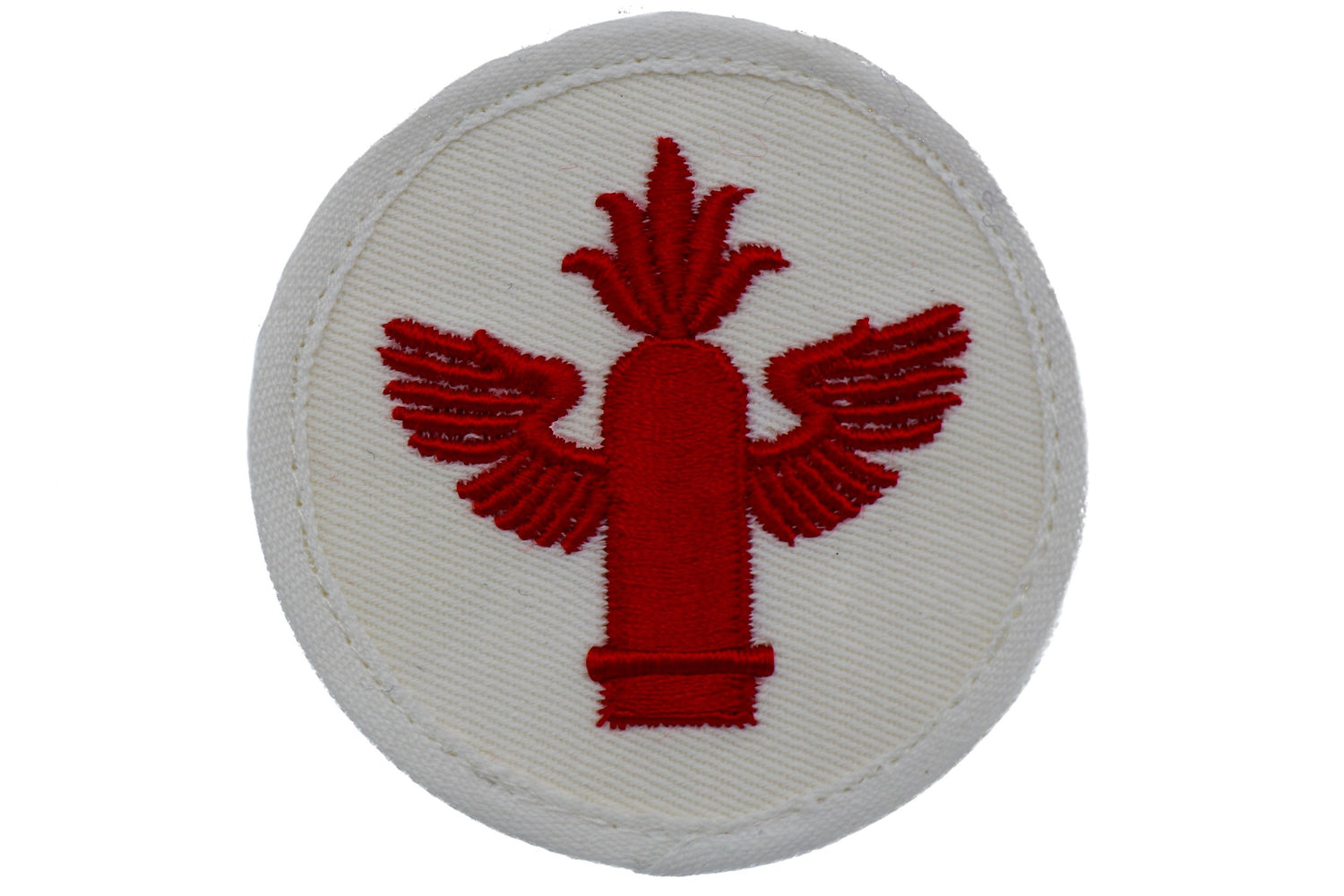 East German Naval Artillery White Sleeve Patch