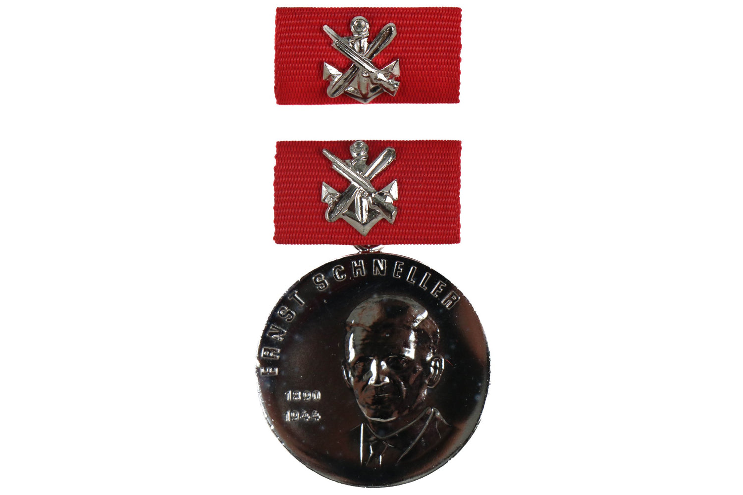 East German Army GST Silver Ernst Schneller Medal