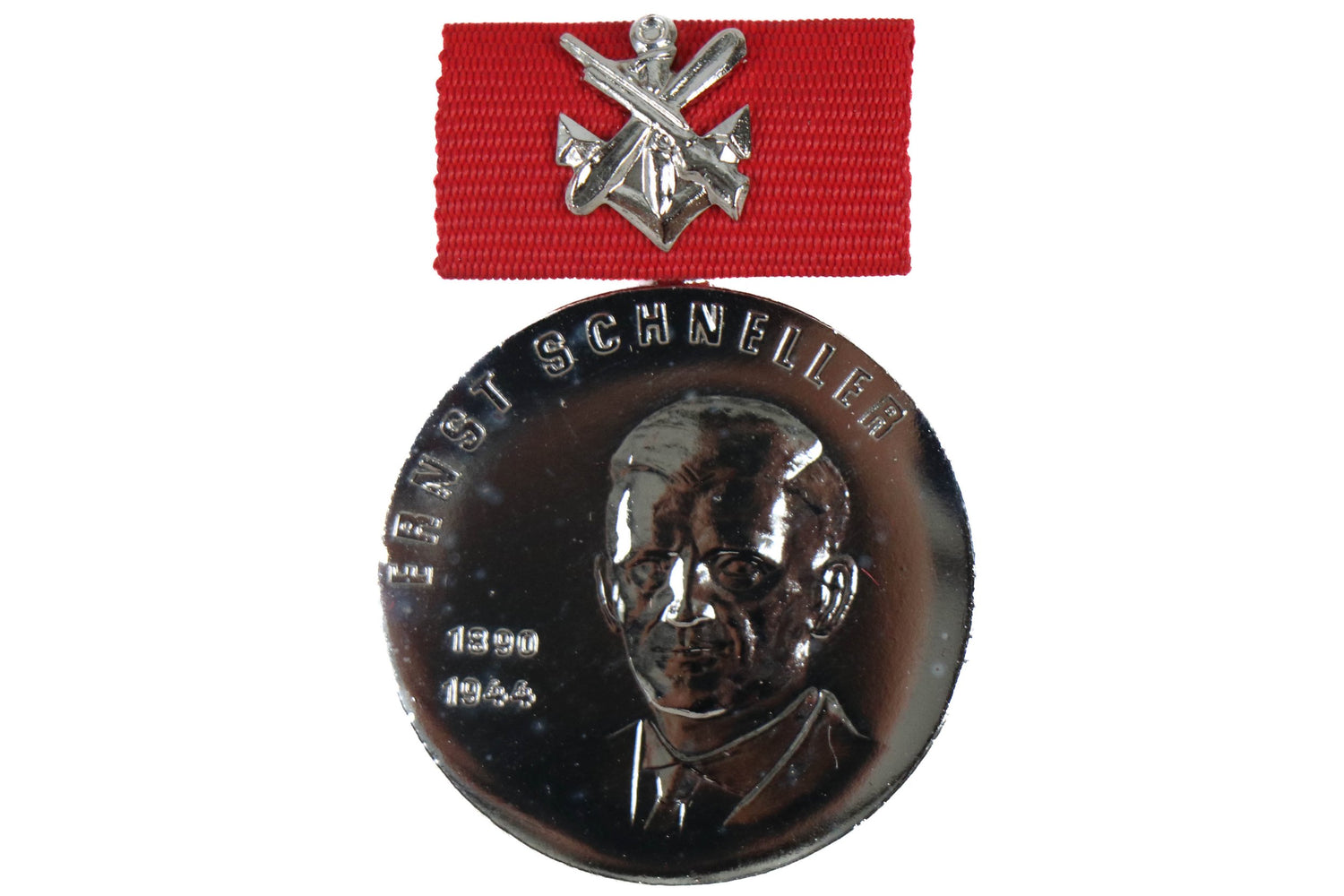 East German Army GST Silver Ernst Schneller Medal