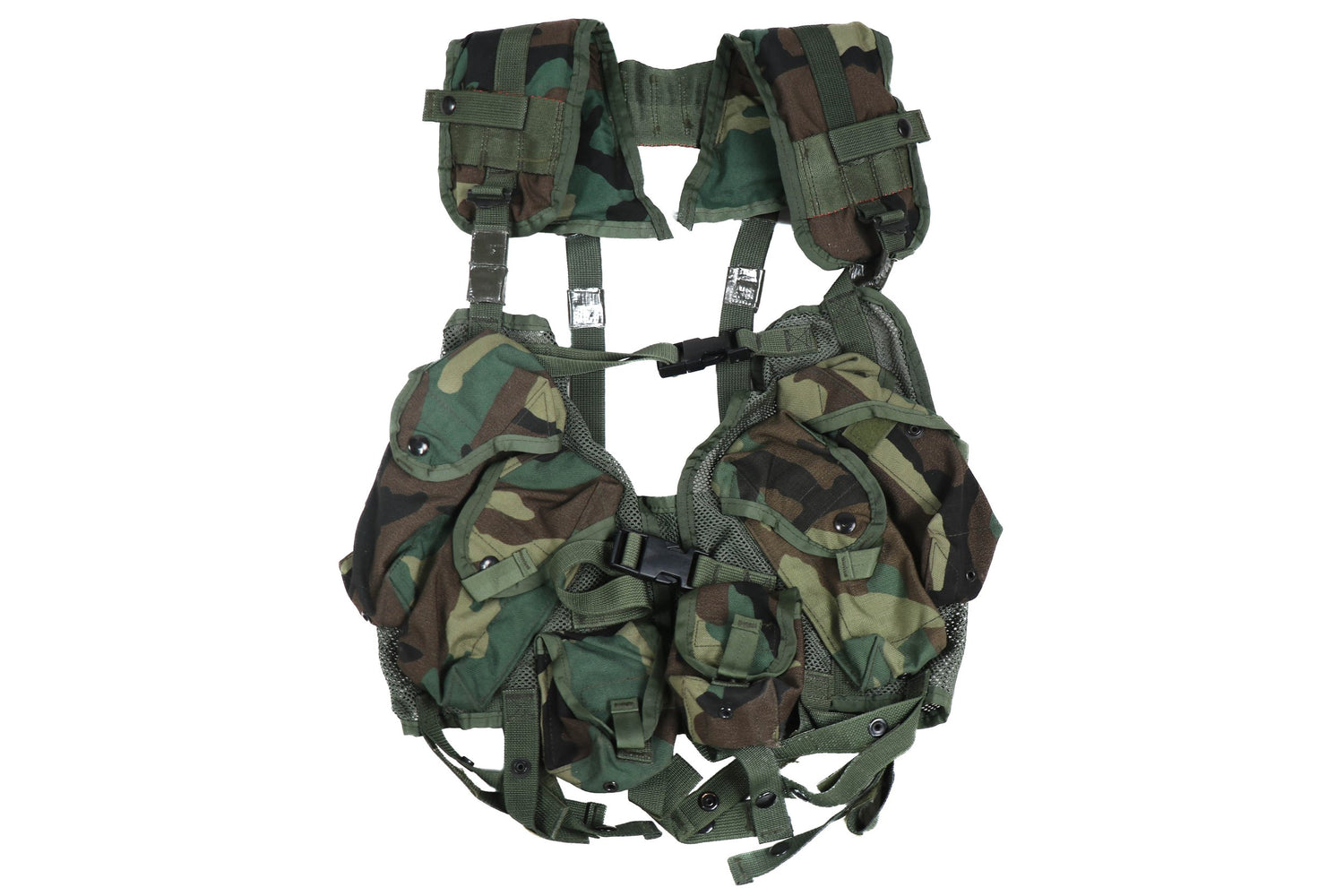 US Military Woodland M81 Tactical Load Bearing Vest