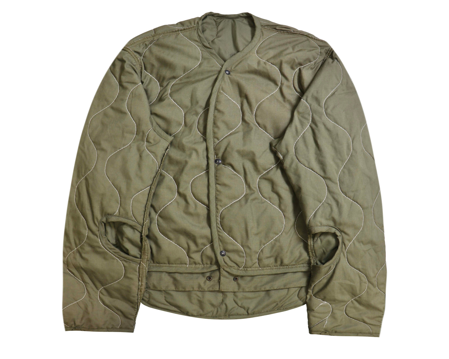 US Military OD Combat Vehicle Crewman's Coverall Coat Liner