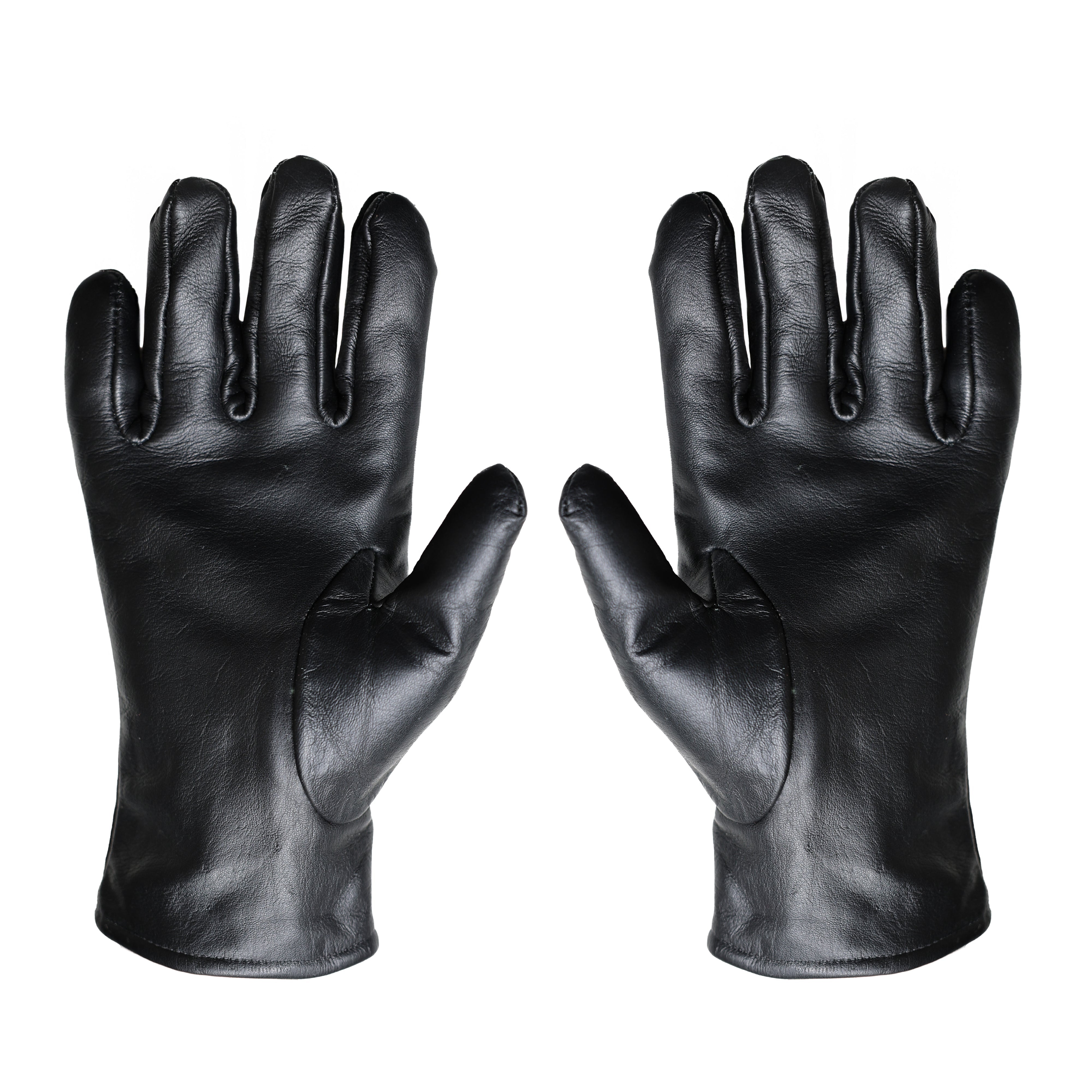 army black leather dress gloves Army Dress Gloves Size-9 Black Leather with Wool Lining USGI New