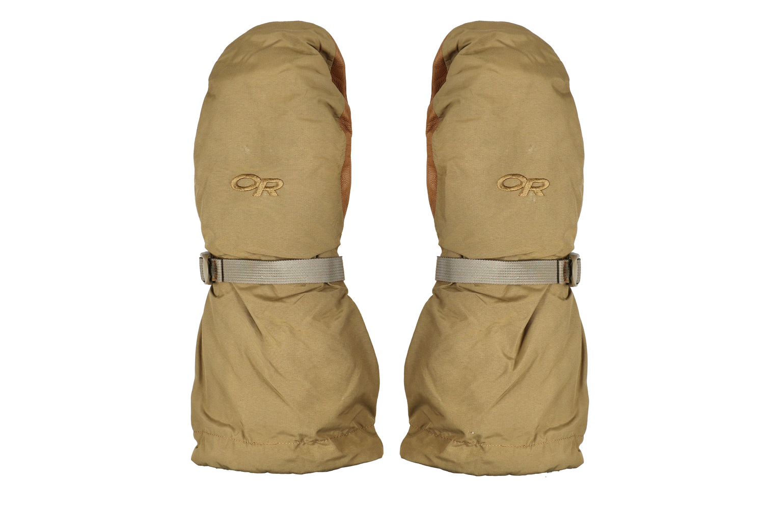 US Military Coyote Outdoor Research AGS Firebrand Mitts With Strap