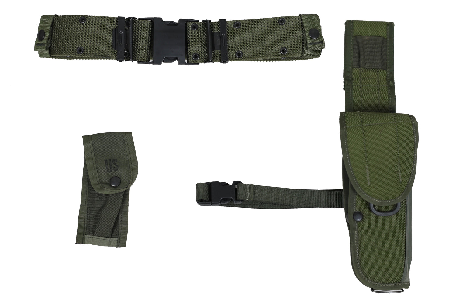 Bianchi M-12 Beretta M9 Extended Drop Leg Holster with Alice Belt and 9MM Pouch