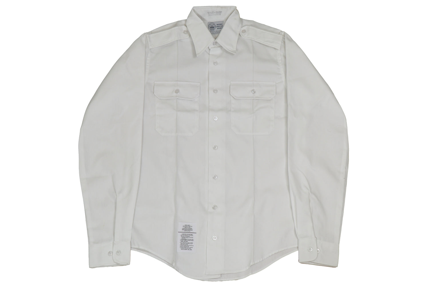 US Military Service Dress White 521 Long Sleeve Shirt