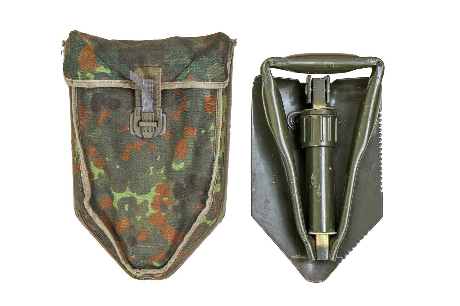 Flecktarn Entrenching Tool and Pouch