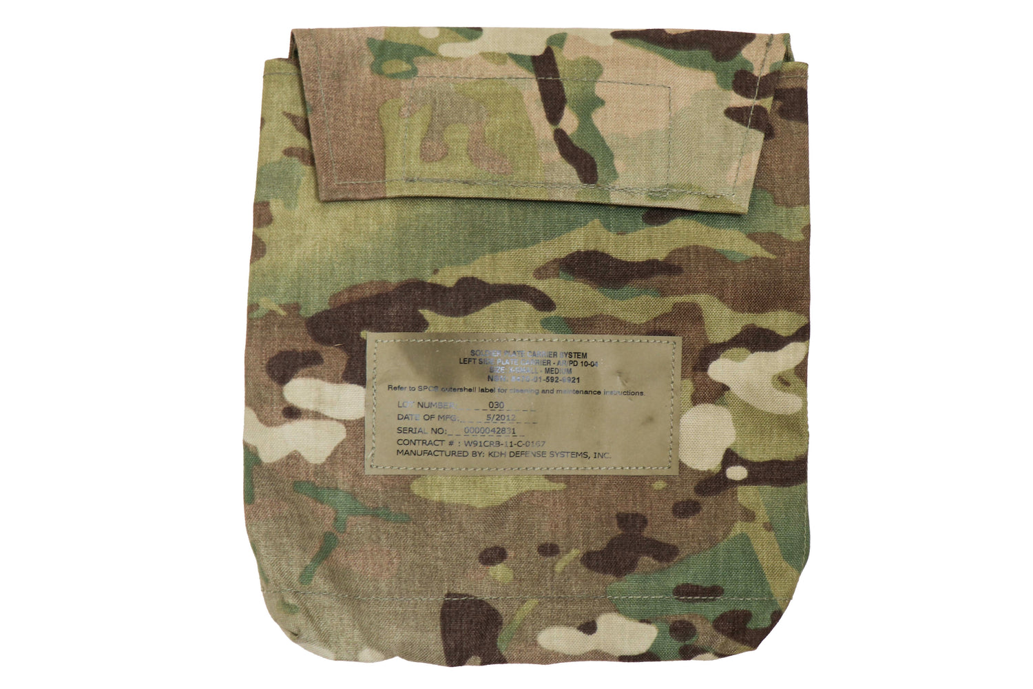 US Military OCP IOTV Side PLate Pocket Pouch