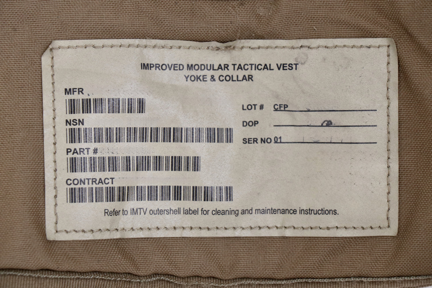 US Marine Corps IMTV Yoke & Collar