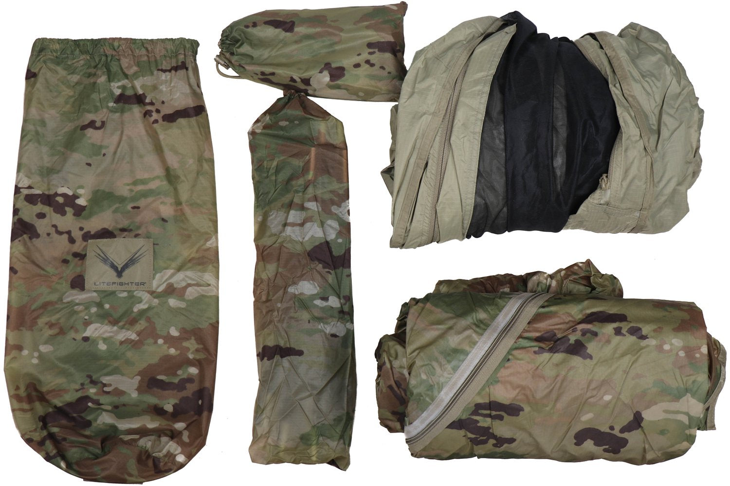 US Military OCP LiteFighter Individual Shelter System – Gear Rack