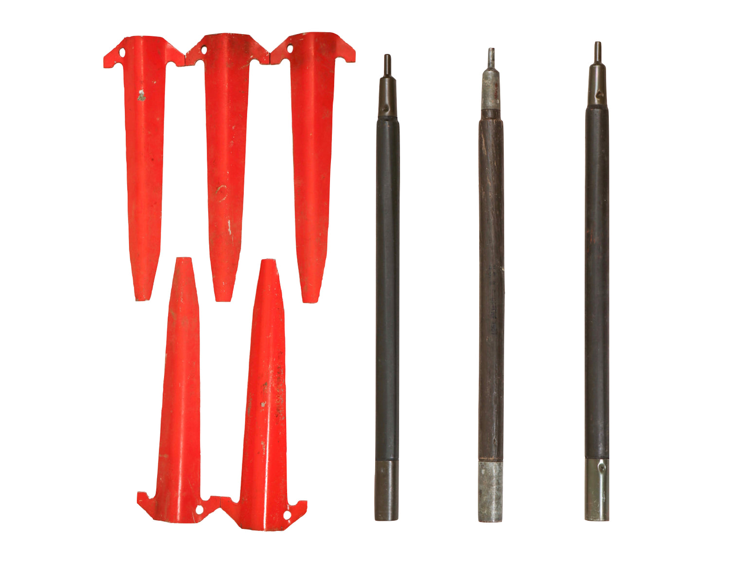 US Military Shelter Half Tent Stakes and Poles