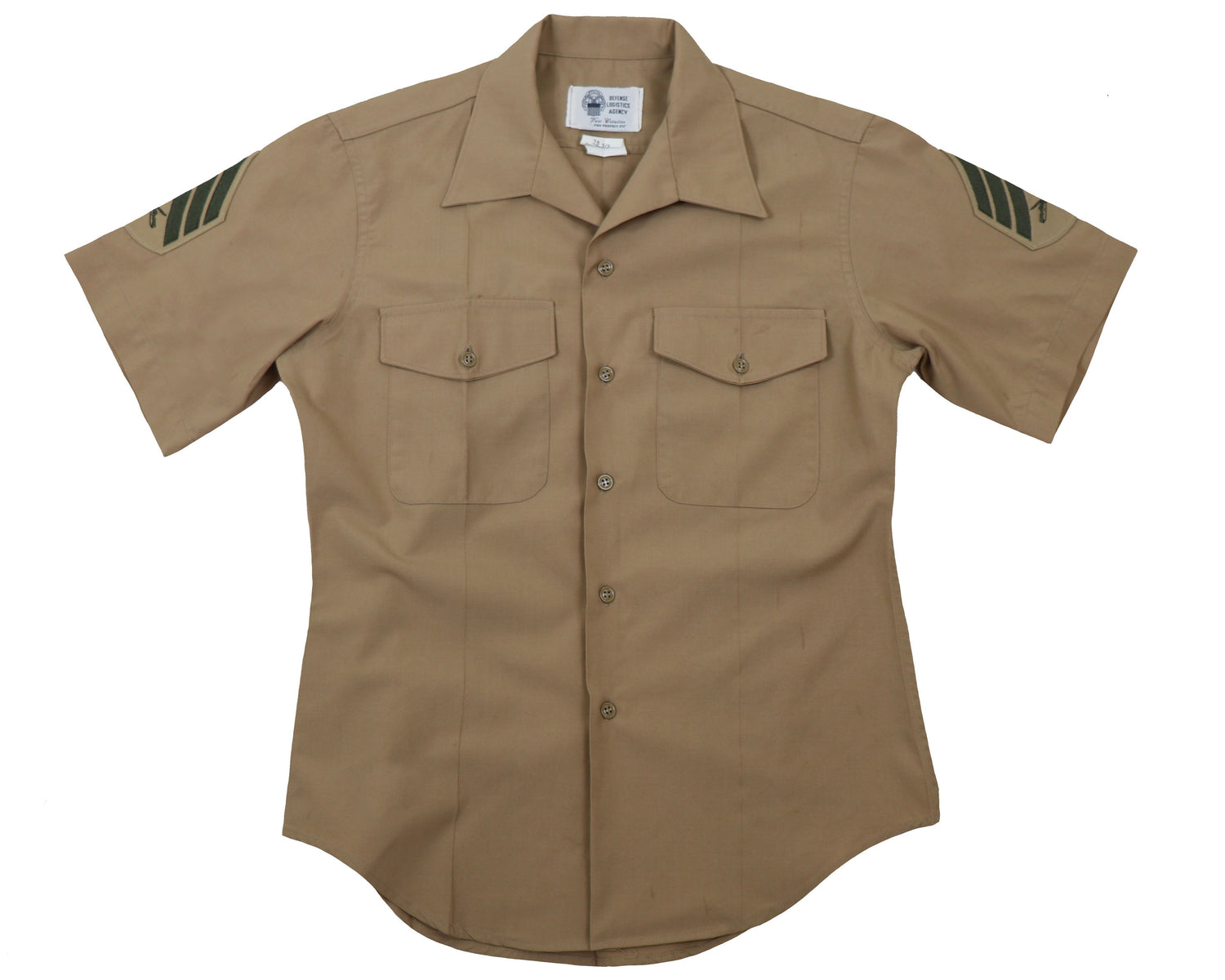 USMC Khaki Dress Shirt Short Sleeve