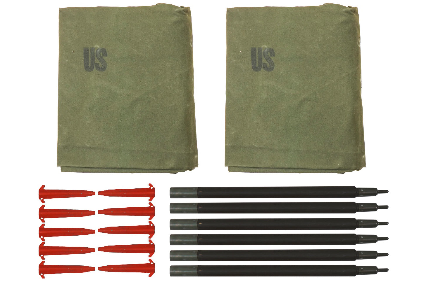 US Military OD Shelter Half Pup Tent