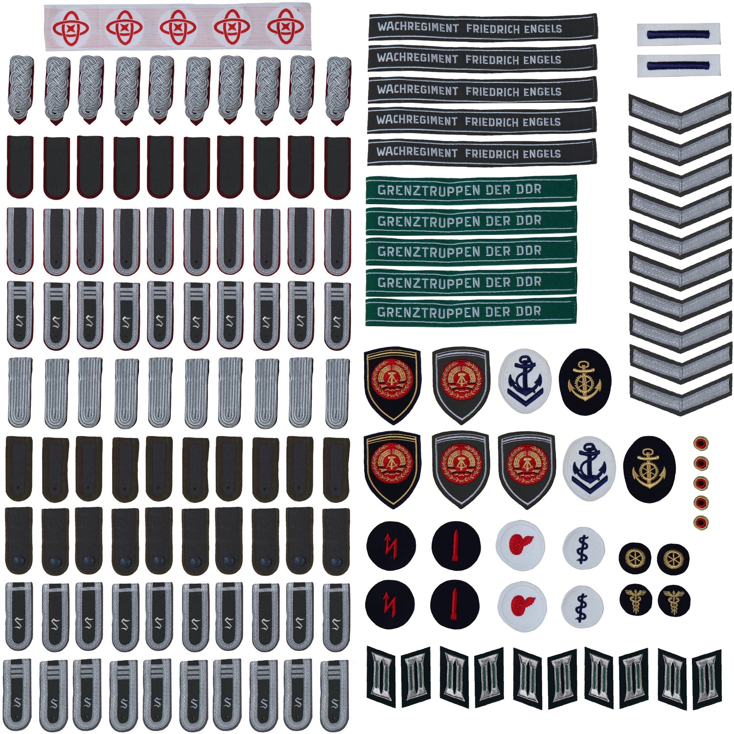 East German Military Patch Assortment