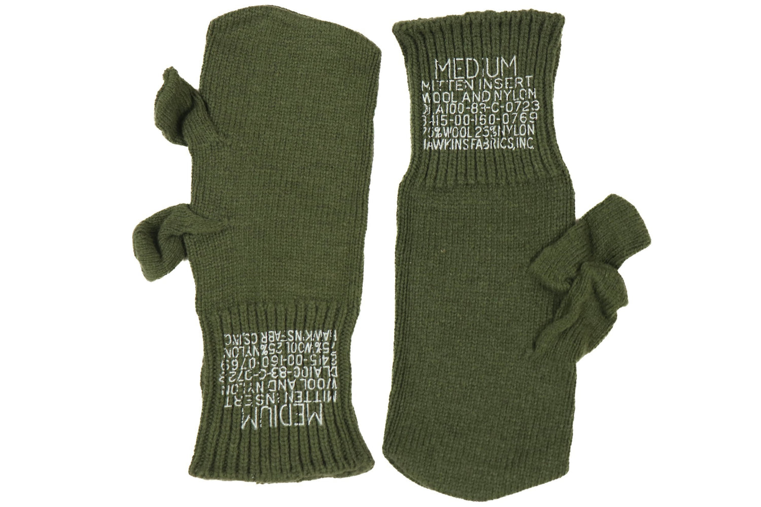 US Military OG-208 Wool Trigger Finger Mittens