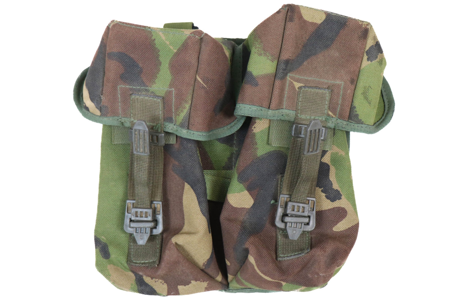 British Army PLCE Woodland DPM Double Magazine Pouch