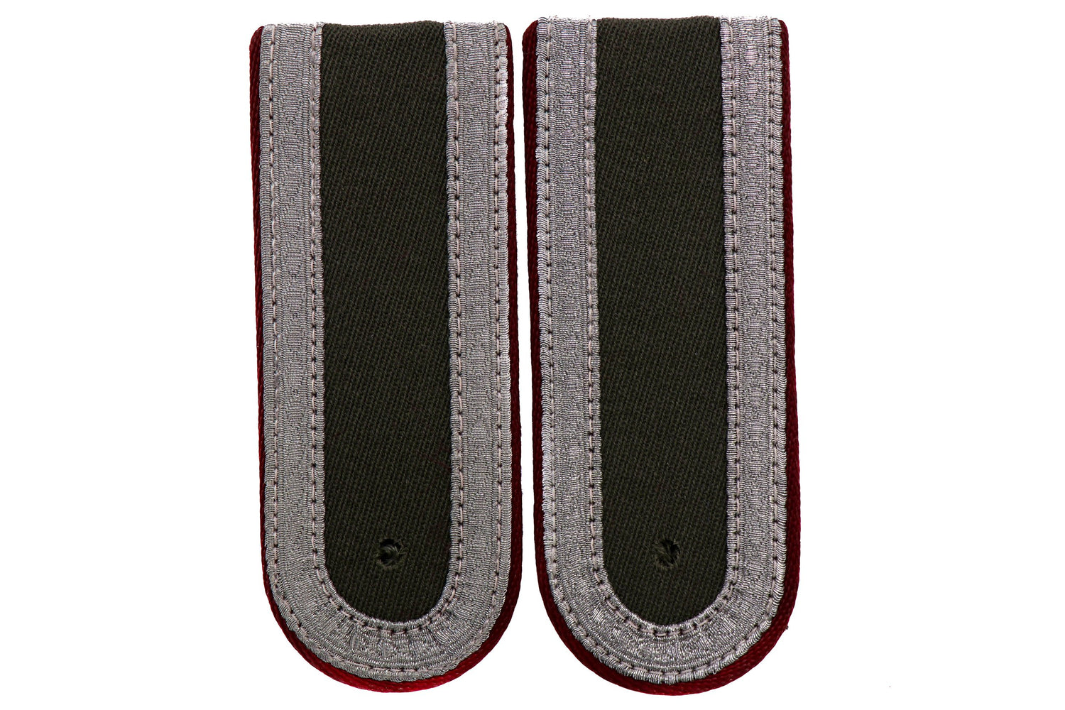 East German NCO Shoulder Board w Maroon Piping