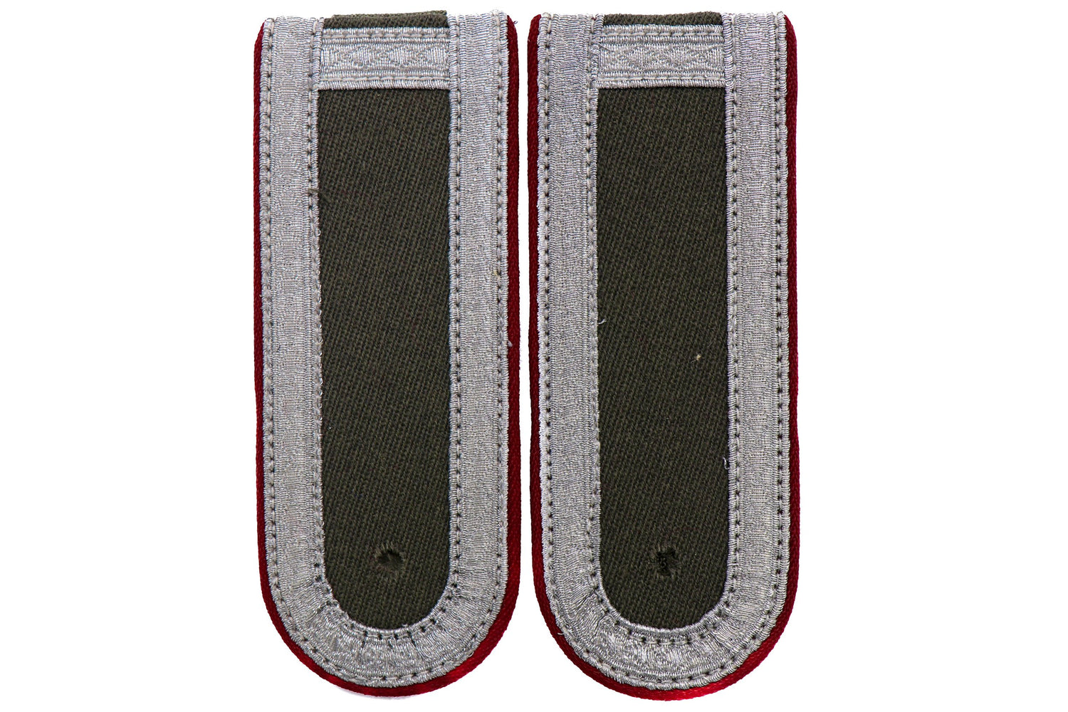 East German NCO Shoulder Board w Maroon Piping