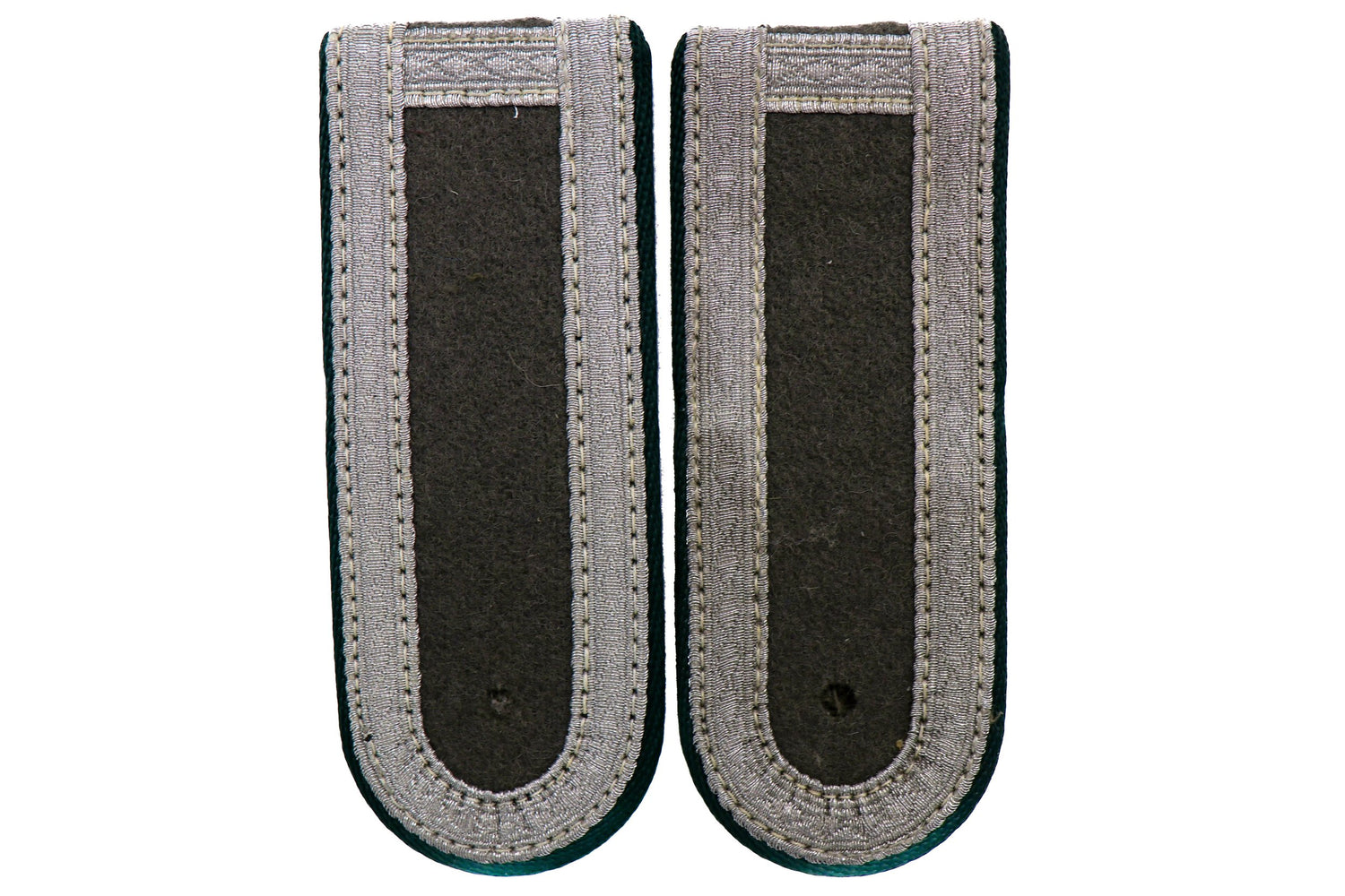 East German NCO Shoulder Board w Dark Green Piping