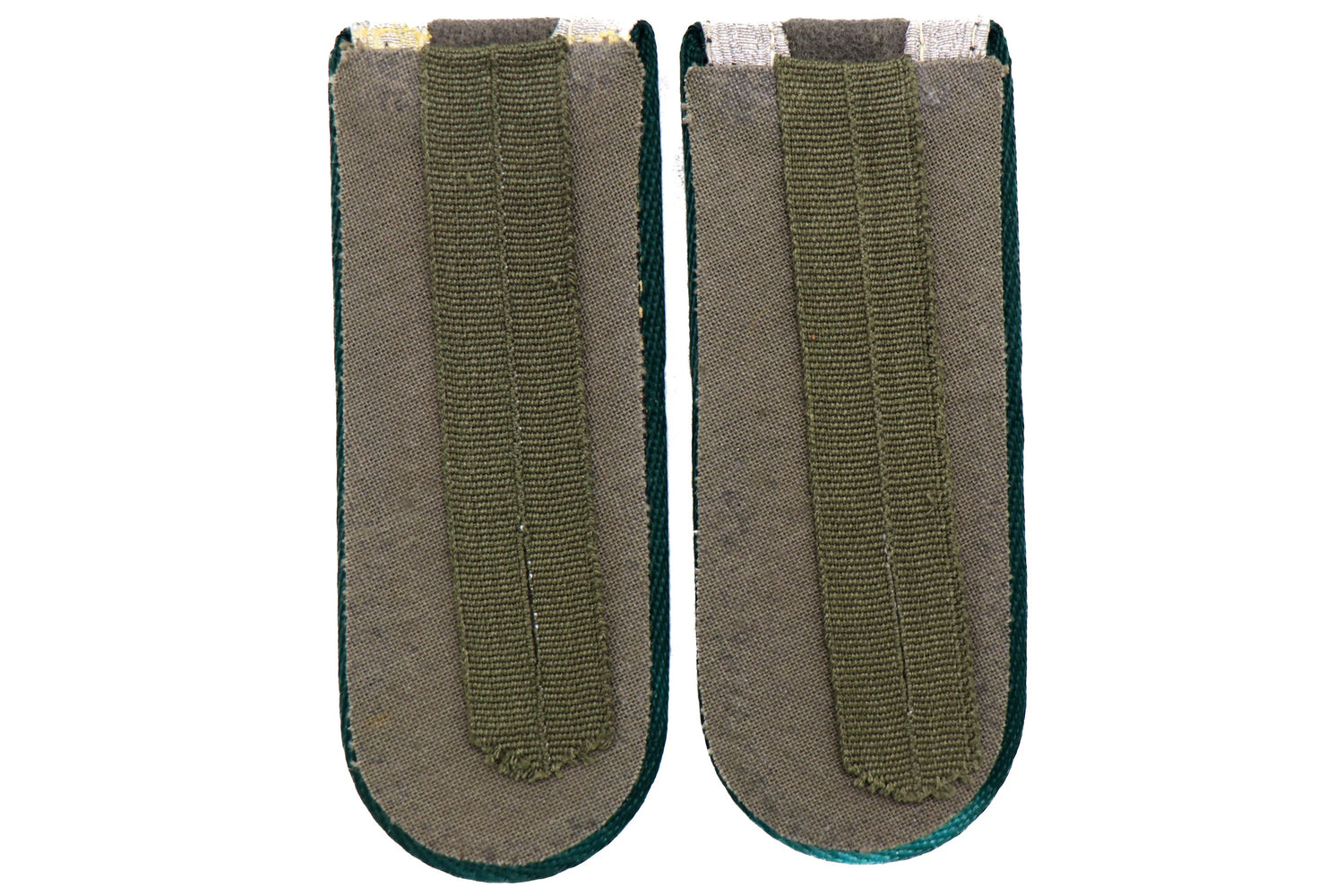 East German NCO Shoulder Board w Dark Green Piping