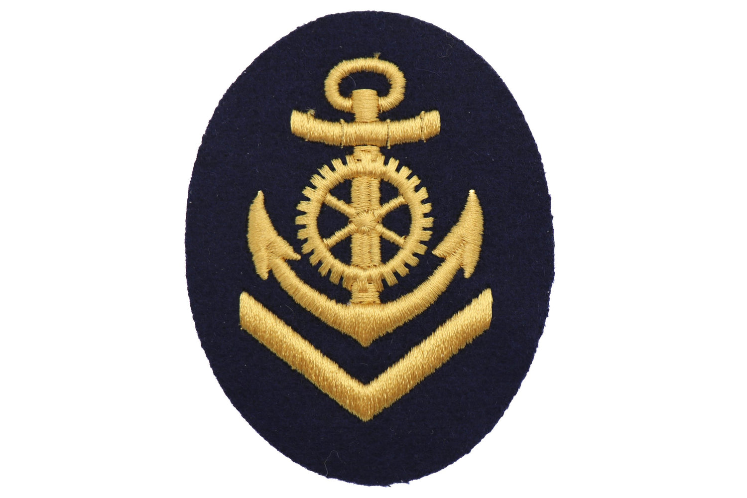 East German Naval Technical Services Blue Sleeve Patch