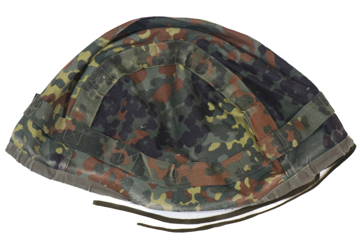 German Bundeswehr Flecktarn Helmet Cover Snow Reversible