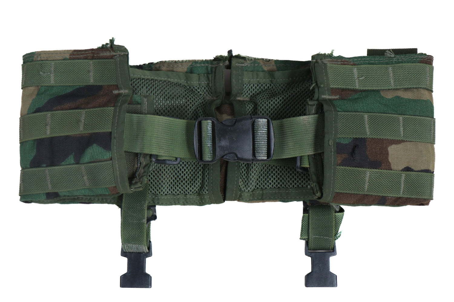 Modified US Army Woodland M81 BDU Molle II Fighting Load Carrier Vest