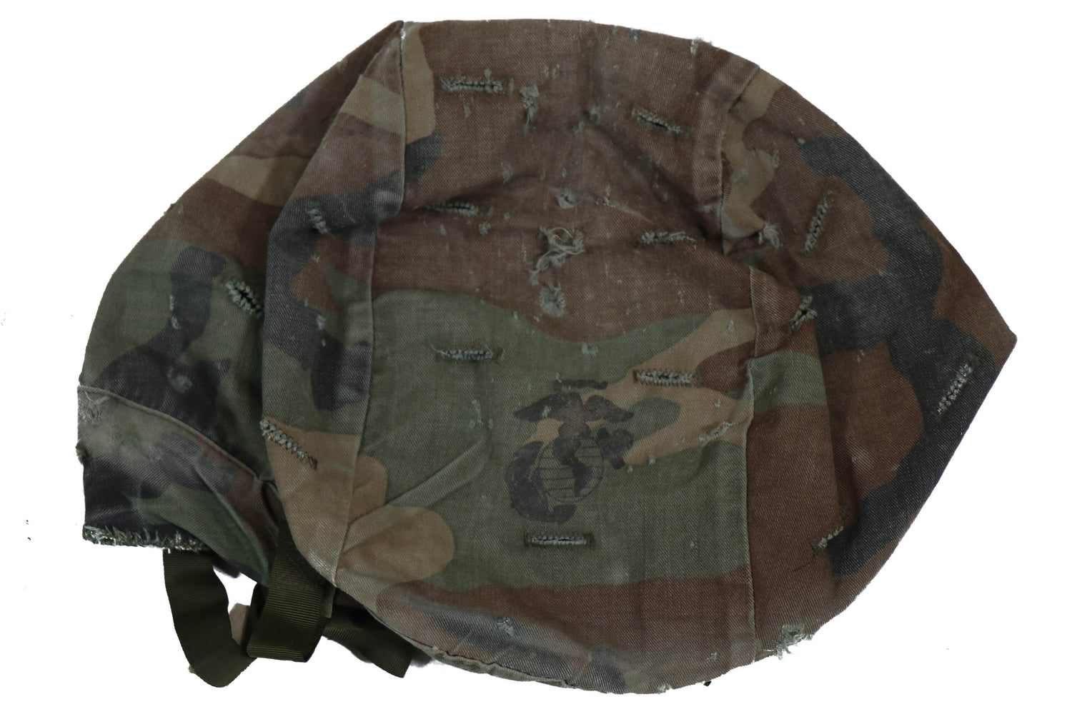 USMC Woodland BDU PASGT / LWH Helmet Cover with EGA