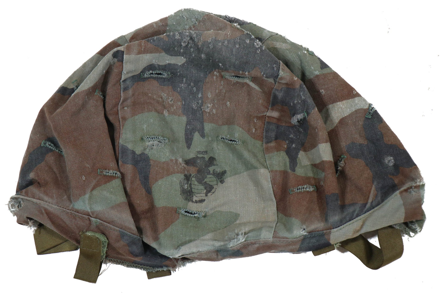 USMC Woodland BDU PASGT / LWH Helmet Cover with EGA