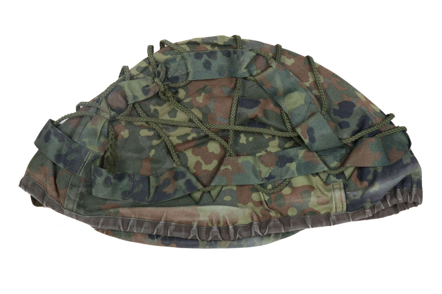 German Bundeswehr Tropical Flecktarn Helmet Cover with Net