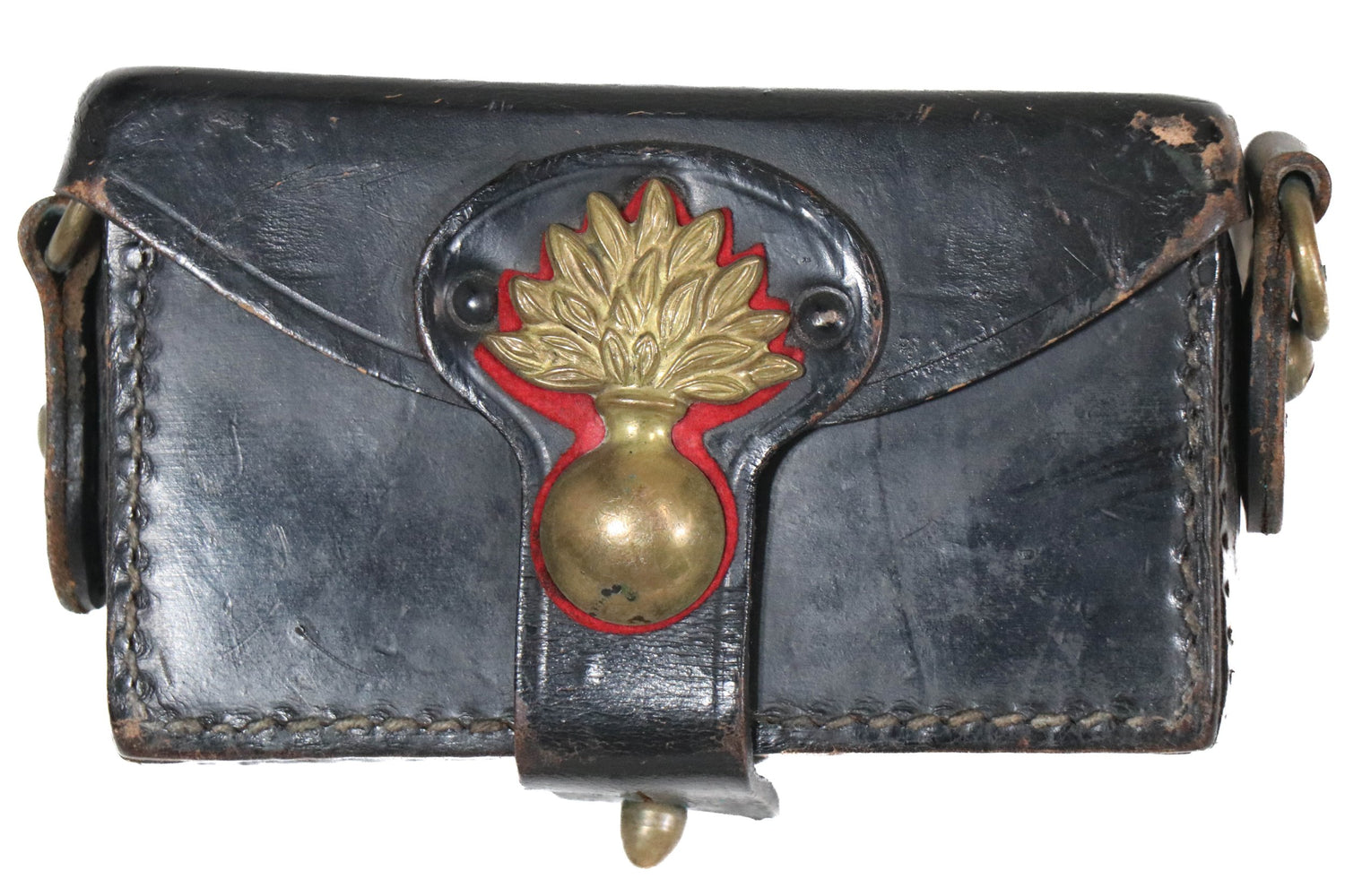 Italian WWII Carabinieri Leather Cartridge Carcano Ammo Pouch