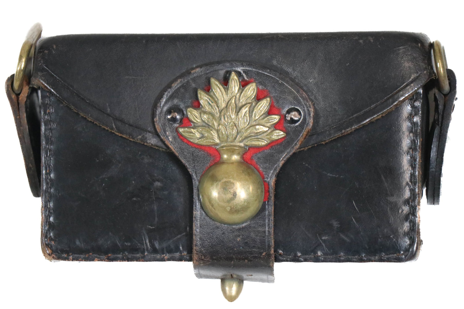 Italian WWII Carabinieri Leather Cartridge Carcano Ammo Pouch