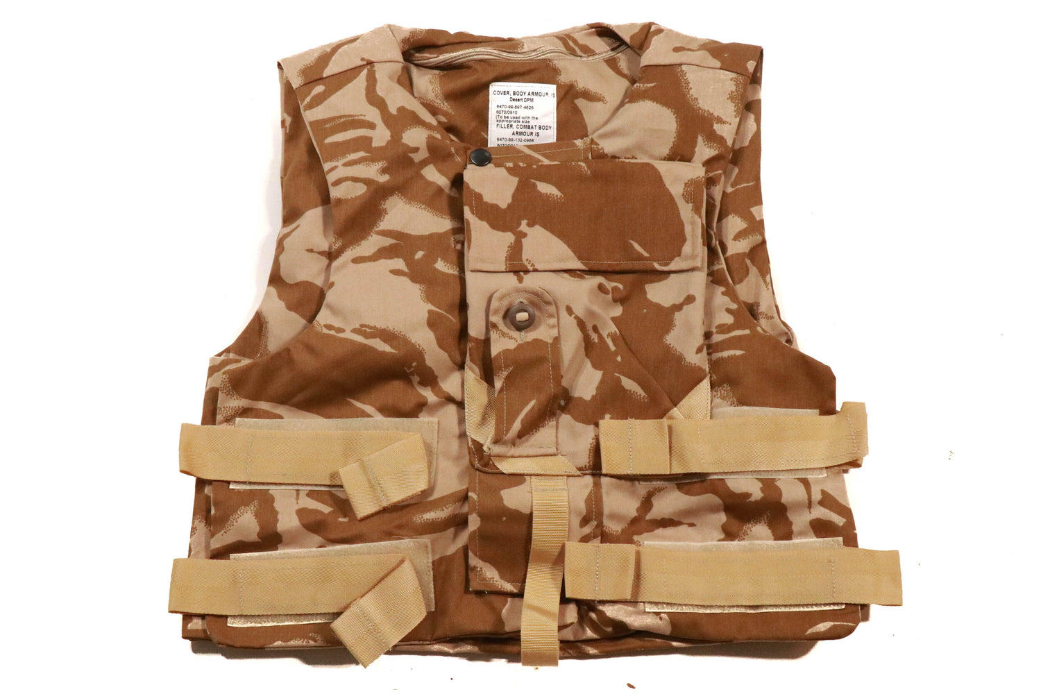 British Desert DPM Plate Carrier Vest Cover